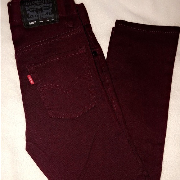 boys burgundy jeans